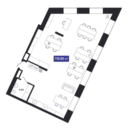 
  Продается универсальное помещение 112.67 м², в АО Гагарин Сити. Фото 2.