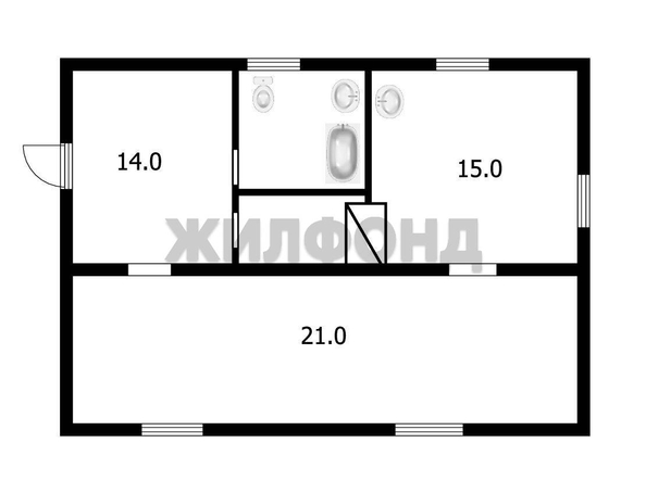 
  Продается дом 51.3 м². Фото 9.
