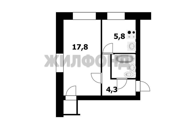 
  Продается 1-комн. квартира 32.3 м². Фото 9.