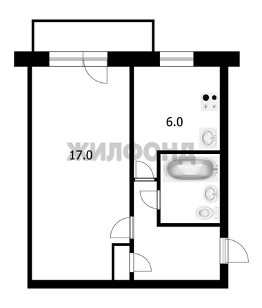 
  Продается 1-комн. квартира 30.9 м². Фото 5.