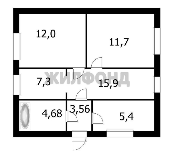 
  Продается дом 64 м². Фото 1.