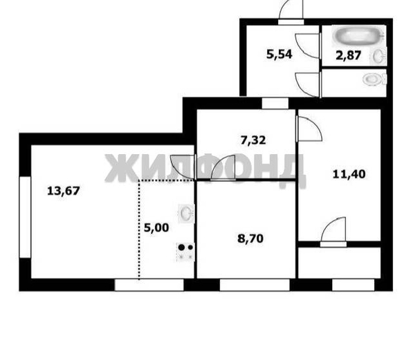 
  Продается 3-комн. квартира 58.9 м². Фото 8.