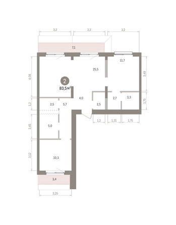 
  Продается 2-комн. квартира 83.54 м², в ЖК Европейский берег, дом 32. Фото 1.