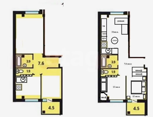
  Продается 3-комн. квартира 61 м². Фото 15.