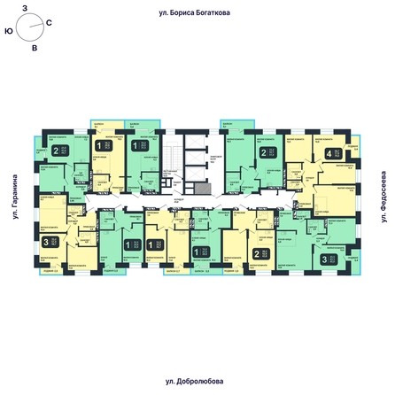 
   Продам 3-комнатную, 58.7 м², Никольский парк, дом 6

. Фото 2.