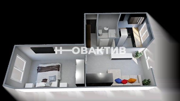 
   Продам 2-комнатную, 43.5 м², Дмитрия Донского ул, 29

. Фото 4.