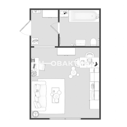 
   Продам студию, 34.7 м², Ключ-Камышенское Плато ул, 10/2

. Фото 2.