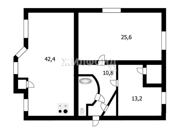 
   Продам 3-комнатную, 99.7 м², Красный пр-кт, 58

. Фото 22.