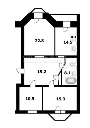 
   Продам 3-комнатную, 91.3 м², Красный пр-кт, 153б

. Фото 10.