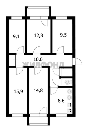 
   Продам комнату, 9.5 м², Карла Маркса пр-кт, 14/1

. Фото 3.