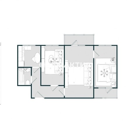 
   Продам 3-комнатную, 56.3 м², Гоголя ул, 37

. Фото 2.