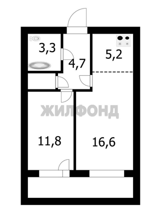 
  Продается 2-комн. квартира, 43 м², Горский мкр, д. 10
. Фото 26.