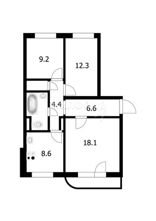 
   Продам 3-комнатную, 65.7 м², Лазурная ул, 10

. Фото 34.