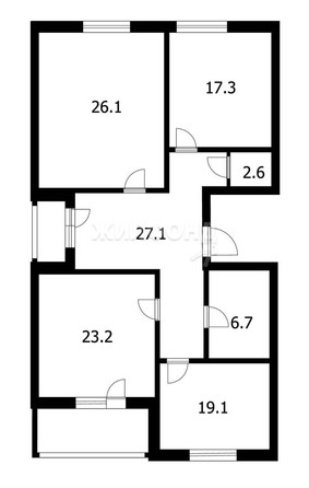 
   Продам 3-комнатную, 122.1 м², 5-й микрорайон, 1

. Фото 3.