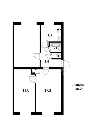 
   Продам комнату, 30.2 м², Ползунова ул, 3а

. Фото 11.