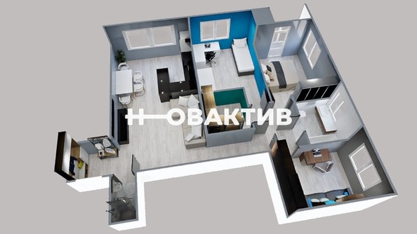 
   Продам 3-комнатную, 87.5 м², Красный пр-кт, 222/3

. Фото 34.