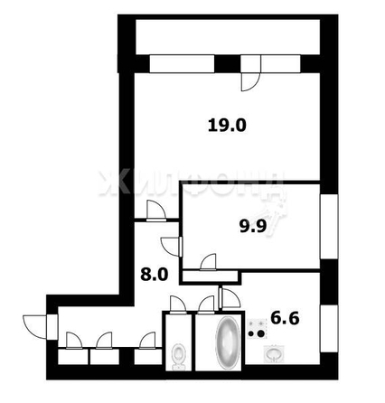 
   Продам 2-комнатную, 48.7 м², Учительская ул, 50

. Фото 2.