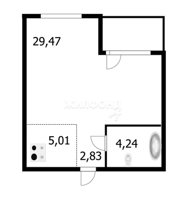 
   Продам 1-комнатную, 45.6 м², Дуси Ковальчук ул, 248/1

. Фото 17.