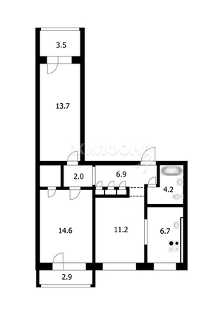 
   Продам 3-комнатную, 59.3 м², Дуси Ковальчук ул, 18

. Фото 42.