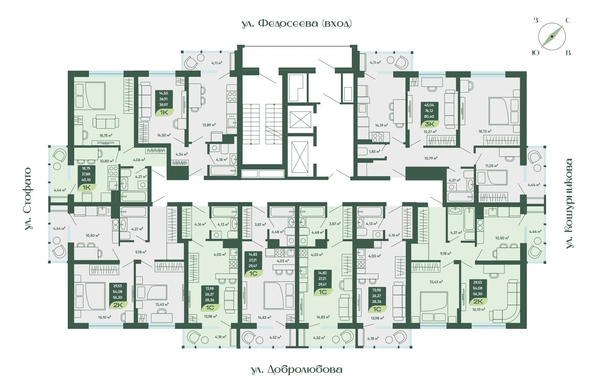 
   Продам 1-комнатную, 38.97 м², Мичурин

. Фото 2.