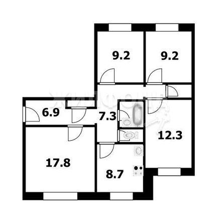 
   Продам 4-комнатную, 76.3 м², Лазурная ул, 22

. Фото 32.