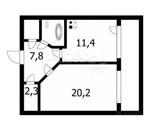 
   Продам 1-комнатную, 45.8 м², Телевизионная ул, 15

. Фото 1.