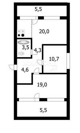 
   Продам 3-комнатную, 60.5 м², Бориса Богаткова ул, 266/3

. Фото 2.