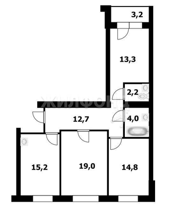 
   Продам 3-комнатную, 81.2 м², Стартовая ул, 1

. Фото 28.