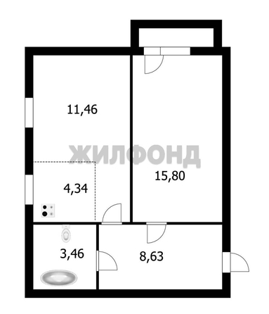 
  Продается 2-комн. квартира, 44.1 м², ЖК Вознесенский, дом 1
. Фото 10.