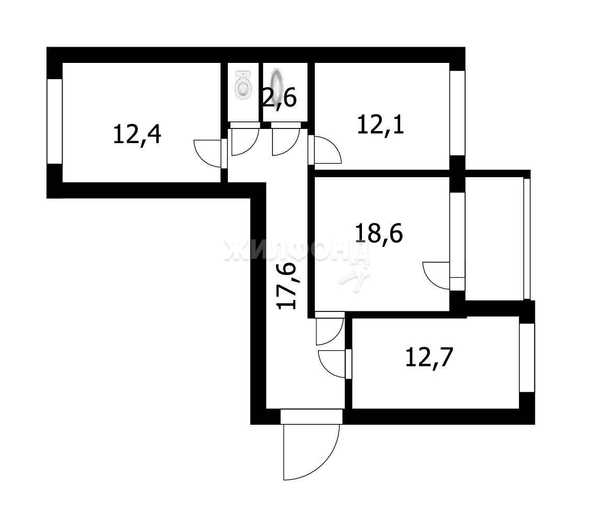 
   Продам 3-комнатную, 77 м², Виктора Уса ул, 3

. Фото 23.