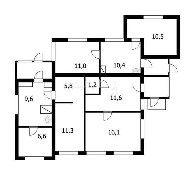 
   Продам дом, 94.7 м², Новосибирск

. Фото 9.