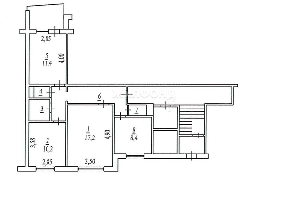 
   Продам 3-комнатную, 63.2 м², Рогачева ул, 22

. Фото 12.