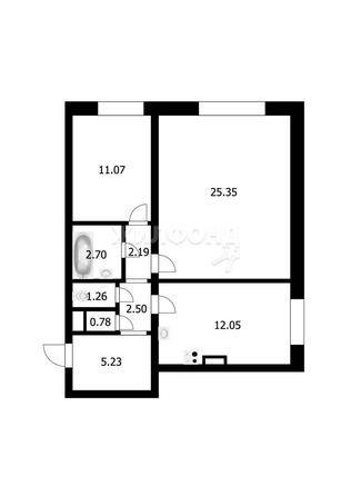 
   Продам 2-комнатную, 63.5 м², Виктора Шевелева ул, 16

. Фото 1.