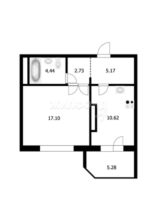 
   Продам 1-комнатную, 40.1 м², Николая Сотникова ул, 36/1

. Фото 2.