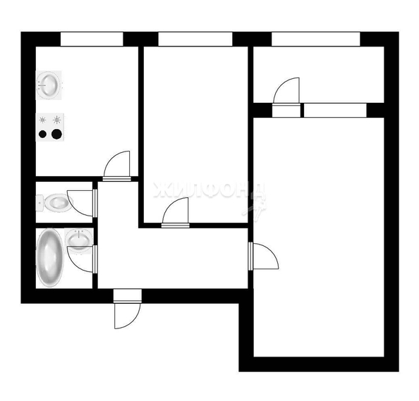 
   Продам 2-комнатную, 43.6 м², Дуси Ковальчук ул, 65

. Фото 12.