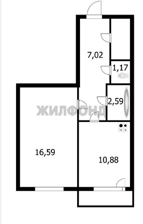 
   Продам 1-комнатную, 41.36 м², Виктора Шевелева ул, 38/1

. Фото 14.