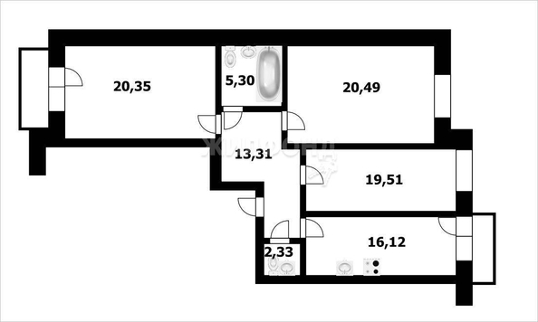 
   Продам 3-комнатную, 97.85 м², Дуси Ковальчук ул, 238

. Фото 2.