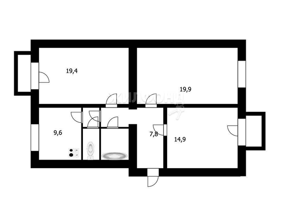 
   Продам 3-комнатную, 80.6 м², Орджоникидзе ул, 37

. Фото 5.