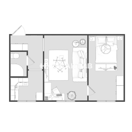 
   Продам 2-комнатную, 38.5 м², Лаврова ул, 7

. Фото 18.