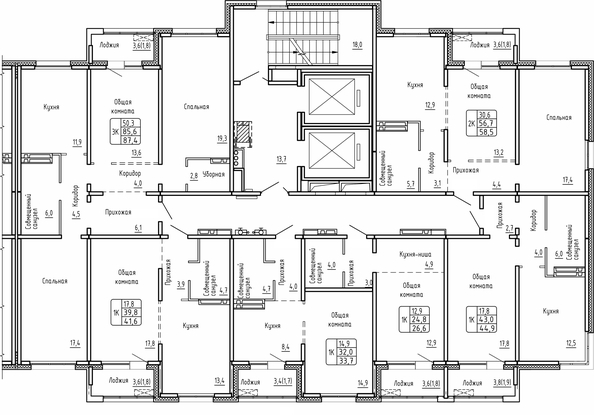 
   Продам 3-комнатную, 87.4 м², Самоцветы, Бирюза дом 2

. Фото 2.