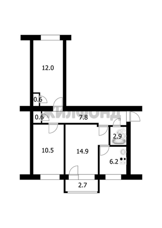
   Продам 3-комнатную, 55.5 м², Макаренко ул, 21

. Фото 1.
