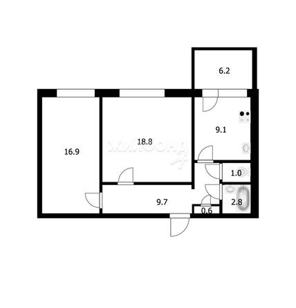 
   Продам 2-комнатную, 62.2 м², Горский мкр, 5

. Фото 15.