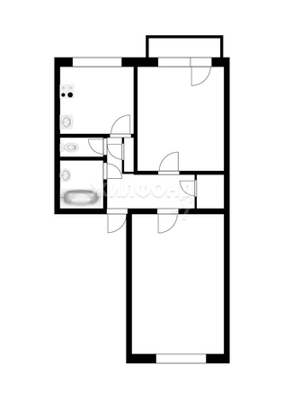 
   Продам 2-комнатную, 58.3 м², Забалуева ул, 23

. Фото 17.