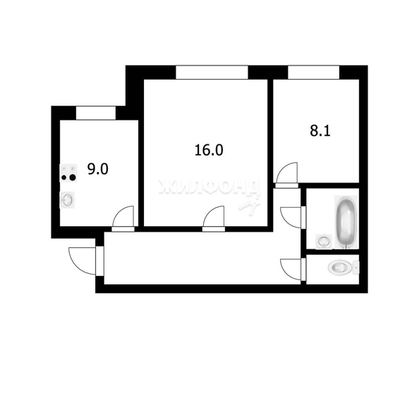 
   Продам 2-комнатную, 50.1 м², Каменская ул, 44

. Фото 22.