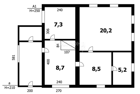 
   Продам дом, 65 м², Обь

. Фото 19.