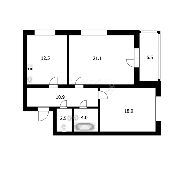 
   Продам 2-комнатную, 69 м², Героев Революции ул, 23/1

. Фото 27.