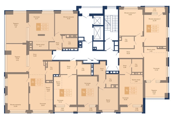 
   Продам 2-комнатную, 72.55 м², Легендарный-Северный, дом 2

. Фото 20.