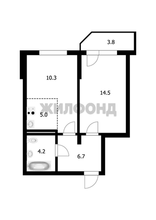 
   Продам 2-комнатную, 40.5 м², Приморская ул, 24

. Фото 25.