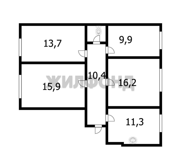 
   Продам 3-комнатную, 79.9 м², Краснообск, 218

. Фото 16.
