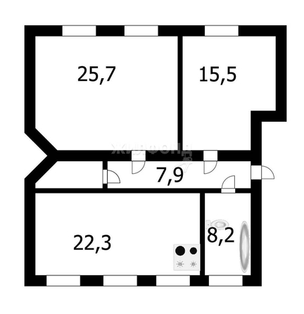 
   Продам 3-комнатную, 79.6 м², Коммунистическая ул, 26

. Фото 17.